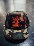 New Eagle vintage rope SnapBack- camo and gold