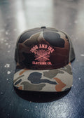 New nails camo trucker hat