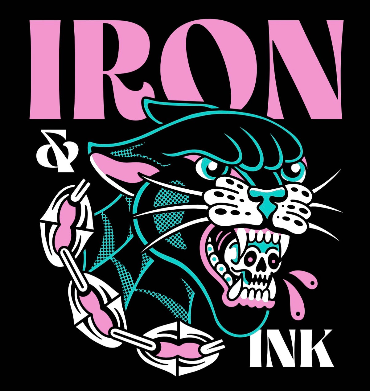 (Early access) Panther "Miami Vice" edition- long sleeve oversized shirt-faded black