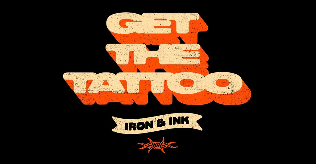 Early access "Get the tattoo" slightly oversized shirt-Black