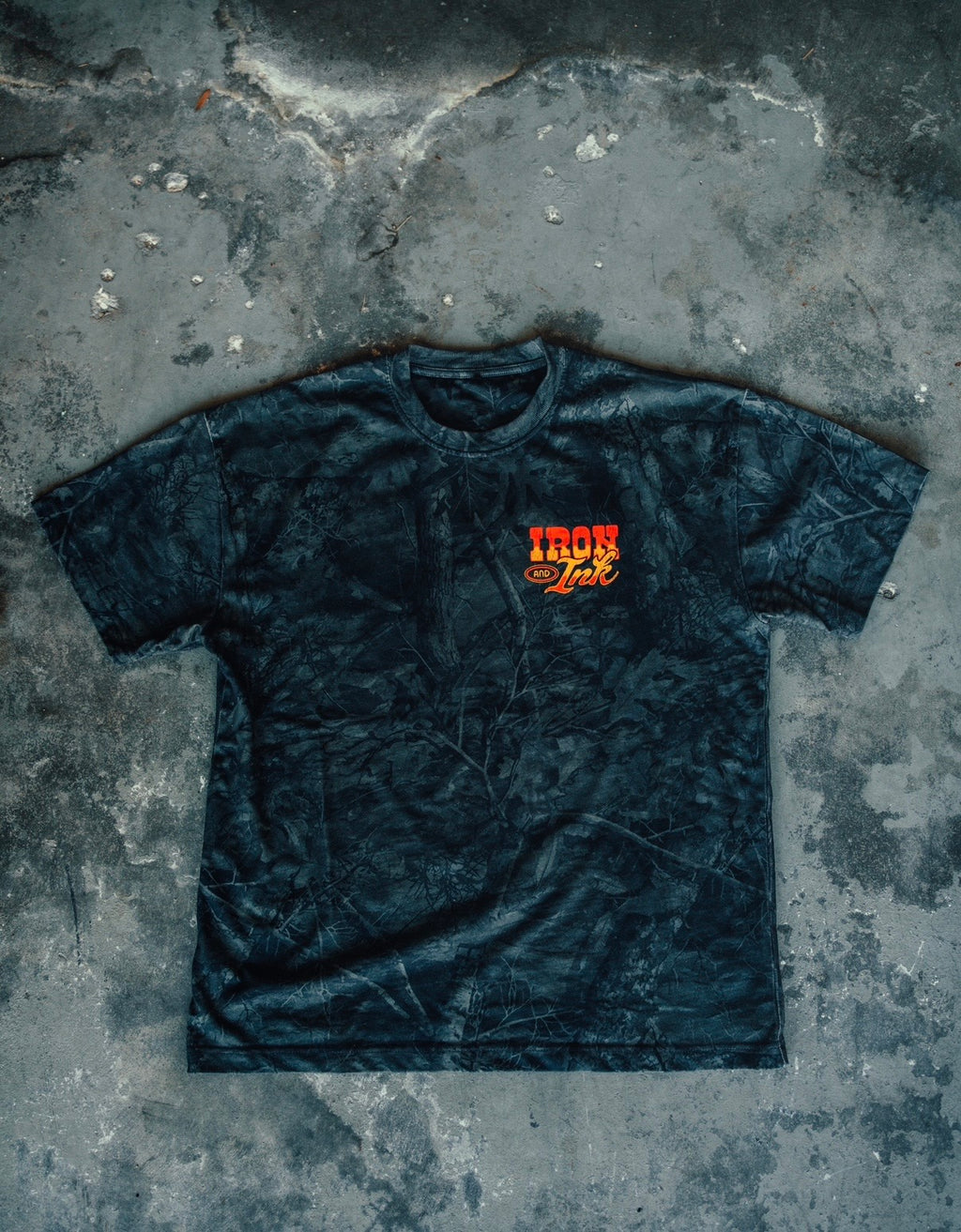 Dark deadwood camo shirt- oversized fit
