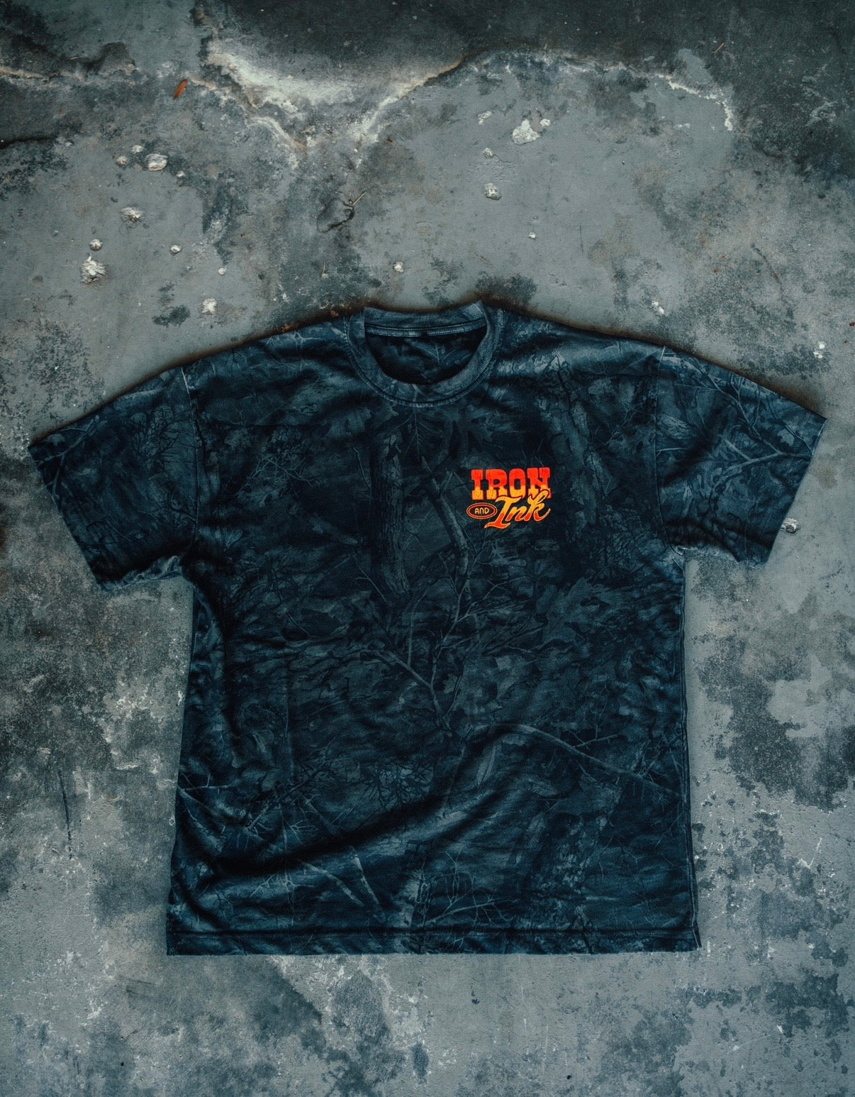 Dark deadwood camo shirt- oversized fit