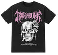 Death Metal tee- oversized fit onyx washed black shirt