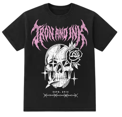 Death Metal tee- oversized fit onyx washed black shirt