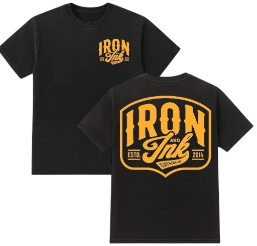 Bold font tee- oversized fit onyx washed black