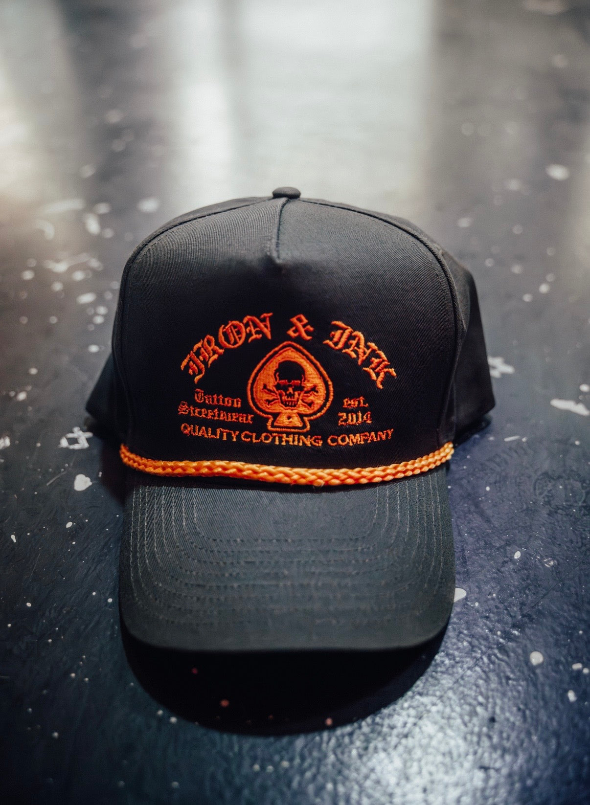 New spade vintage rope SnapBack- Olive green and gold
