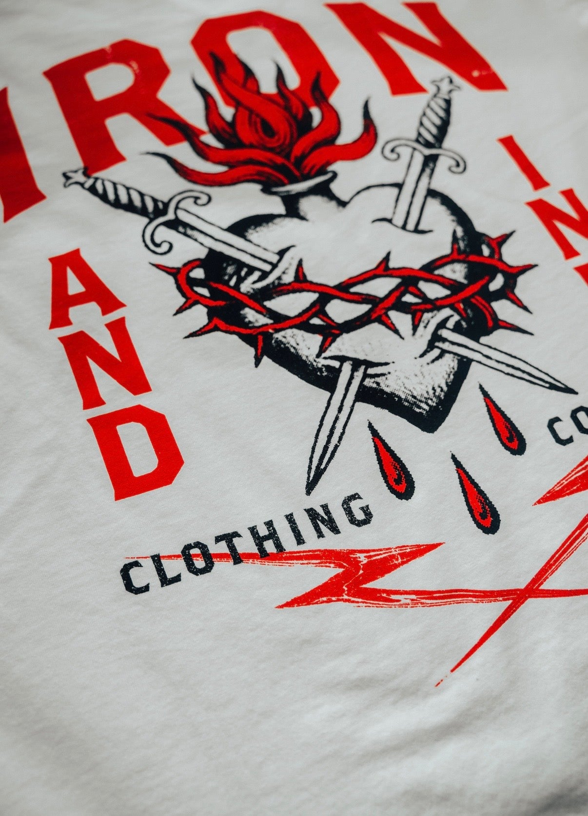 New "Sacred Heart" oversized shirt- white