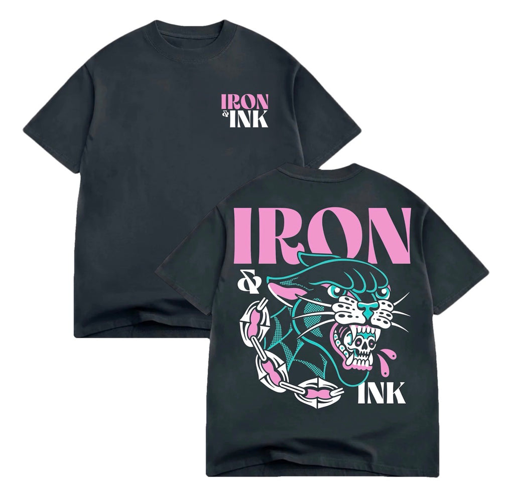 (Early access) Panther "Miami Vice" edition-oversized shirt faded black