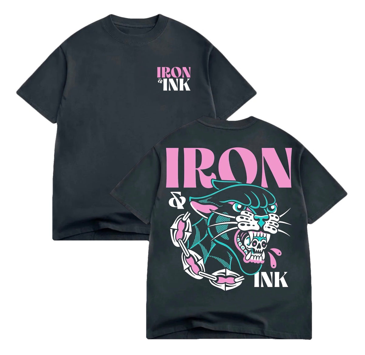 (Early access) Panther "Miami Vice" edition-oversized shirt faded black