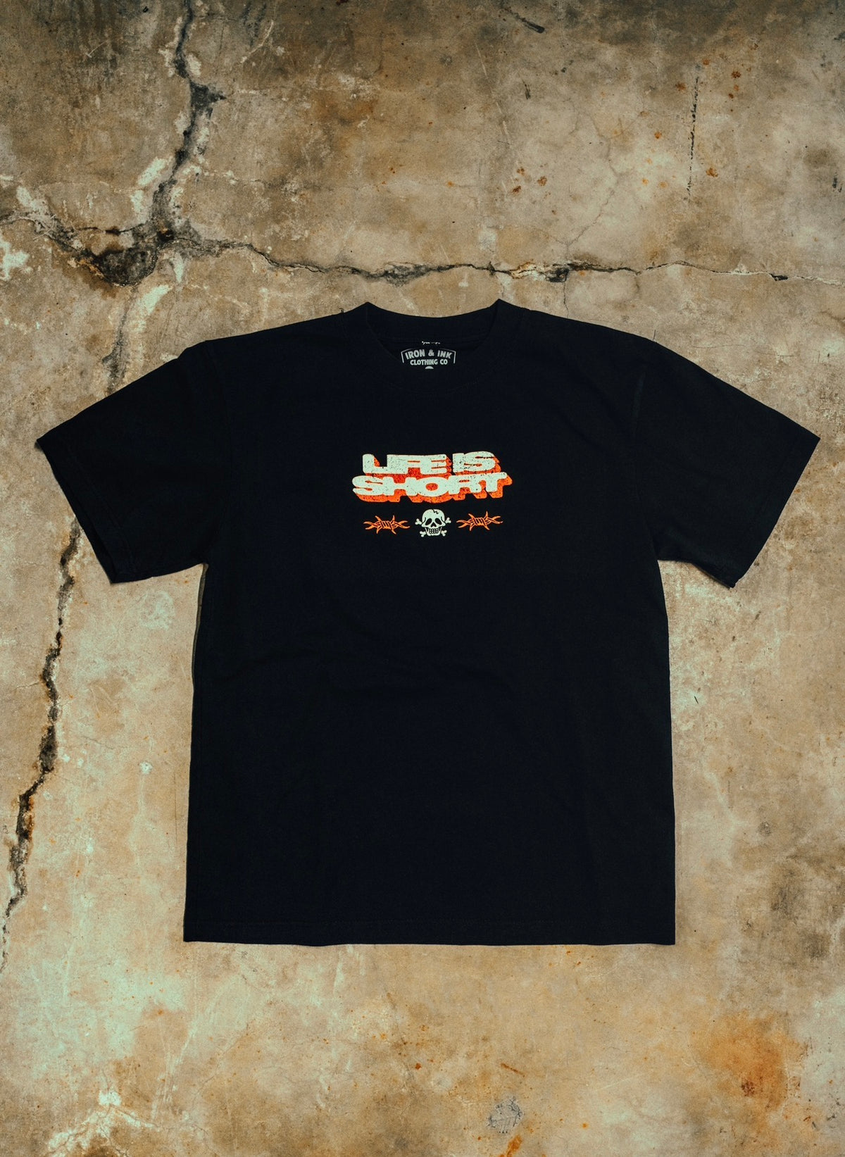 Early access "Get the tattoo" slightly oversized shirt-Black