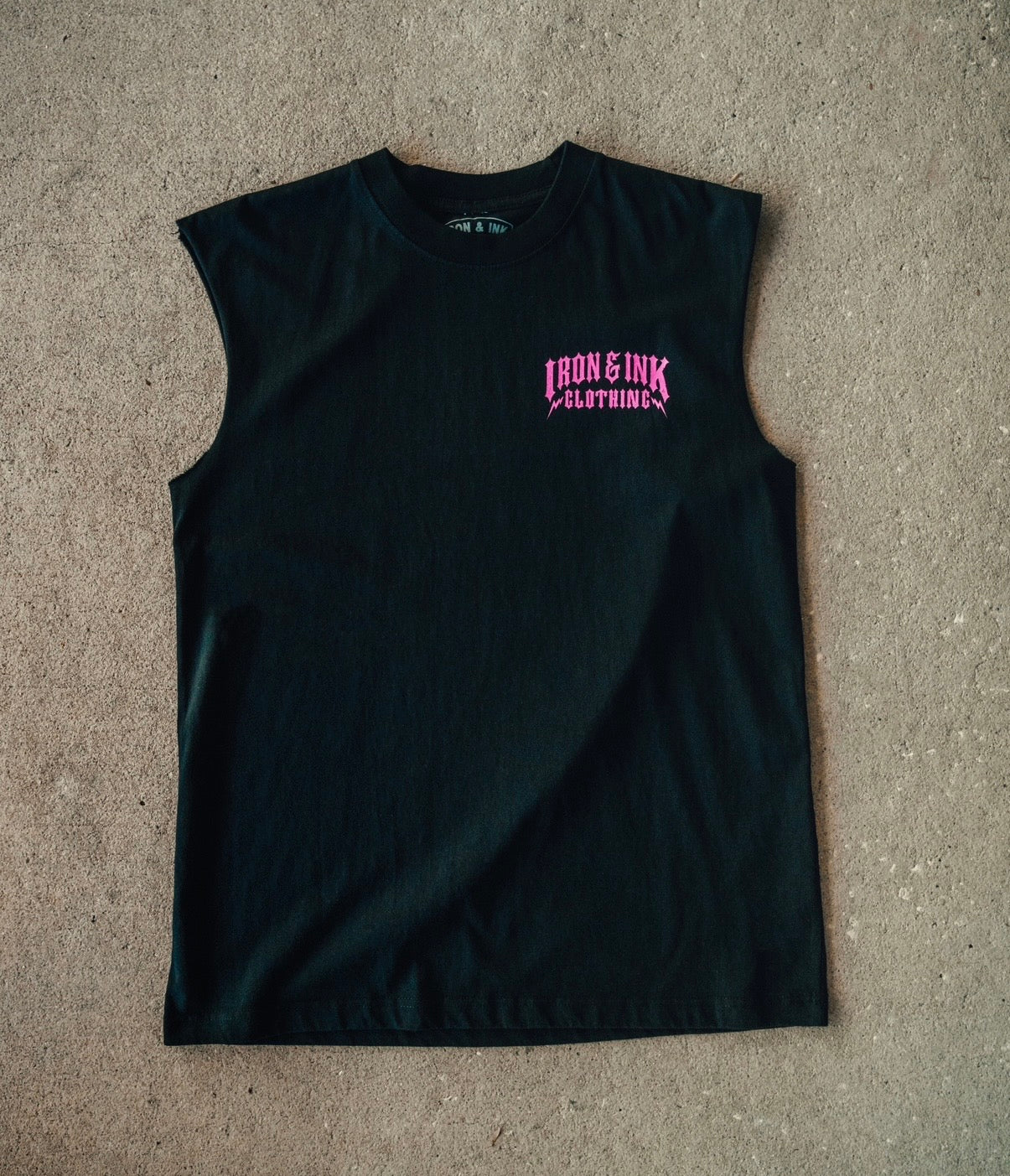 New "summer vibes" tank- Black