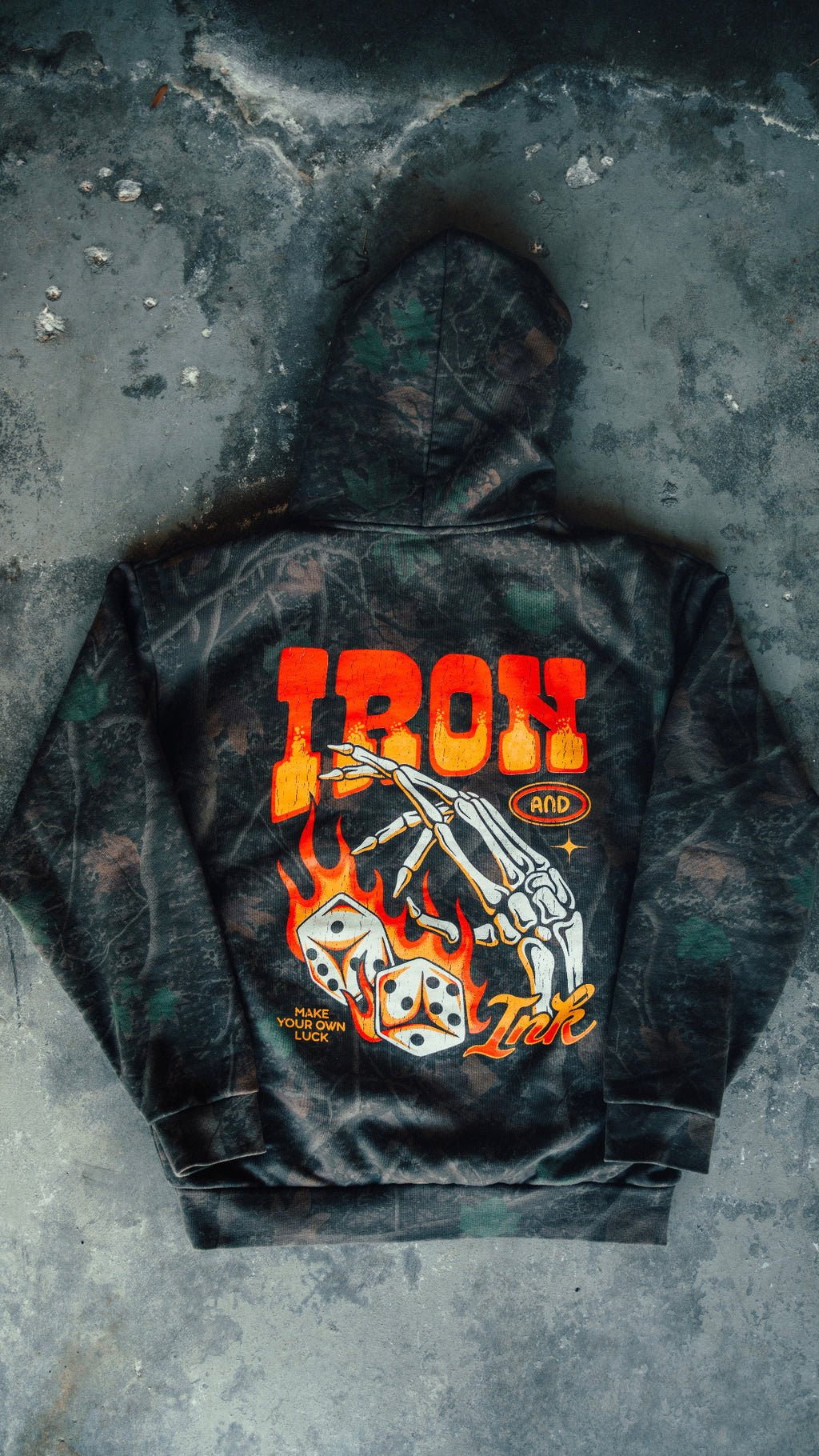 Dark deadwood camo hoodie