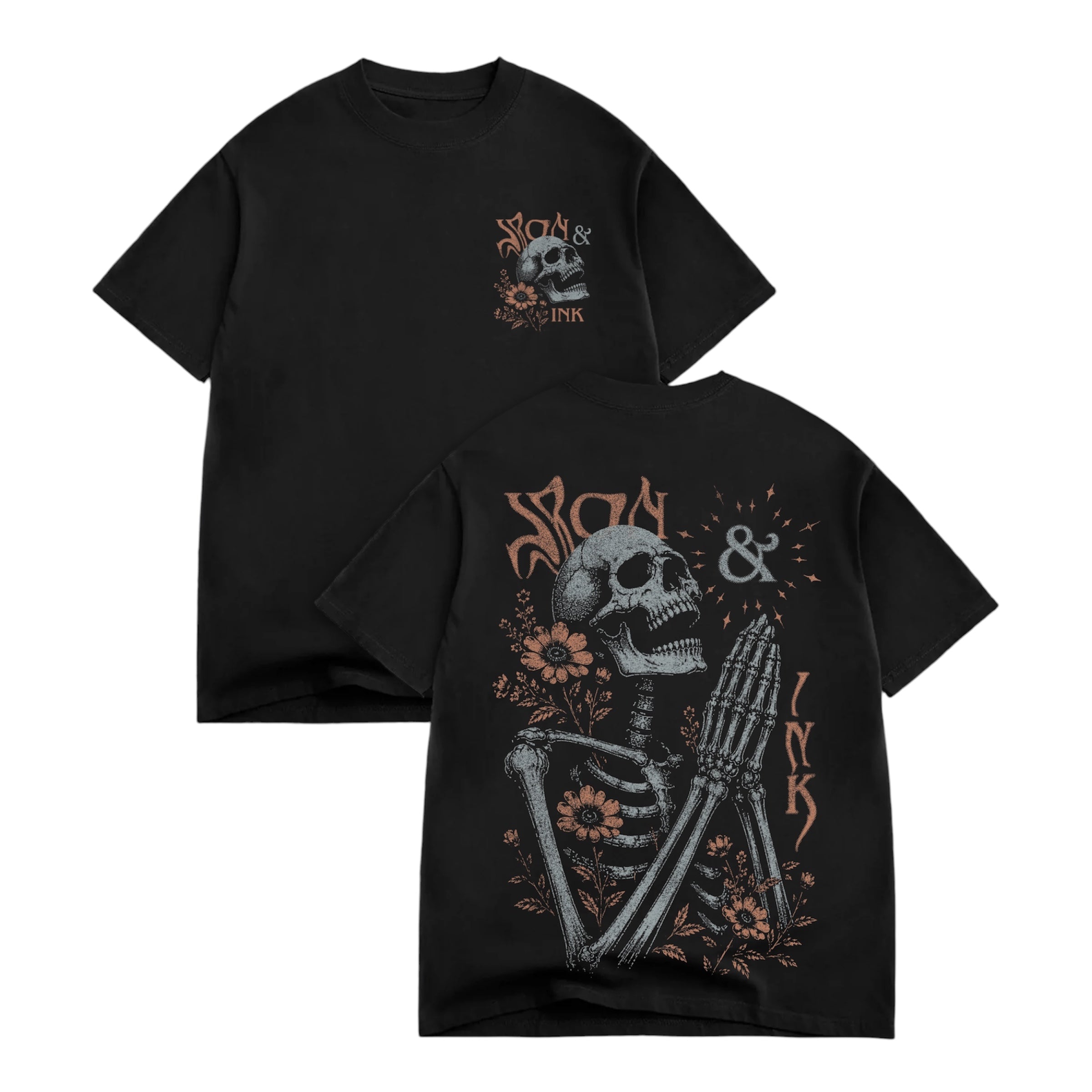 New "Praying hands" oversized shirt- Black
