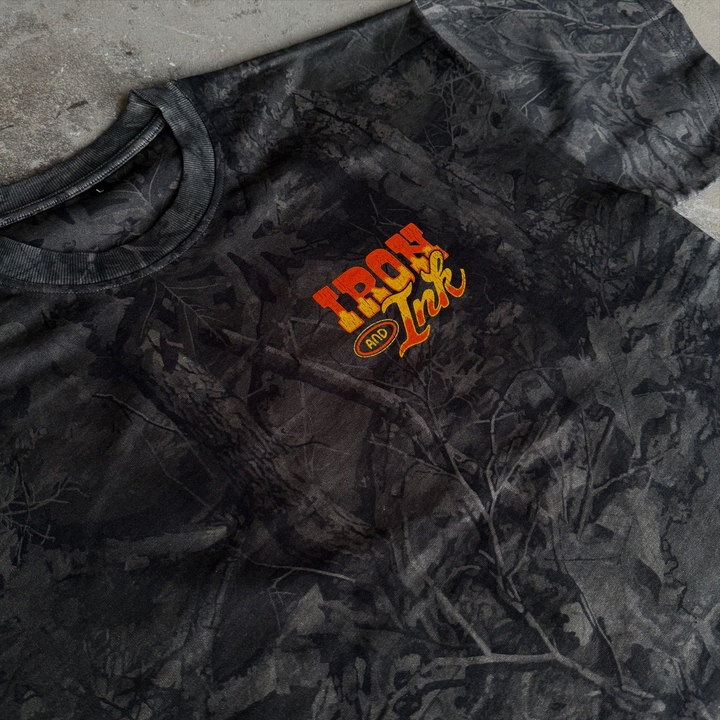 Dark deadwood camo shirt- oversized fit
