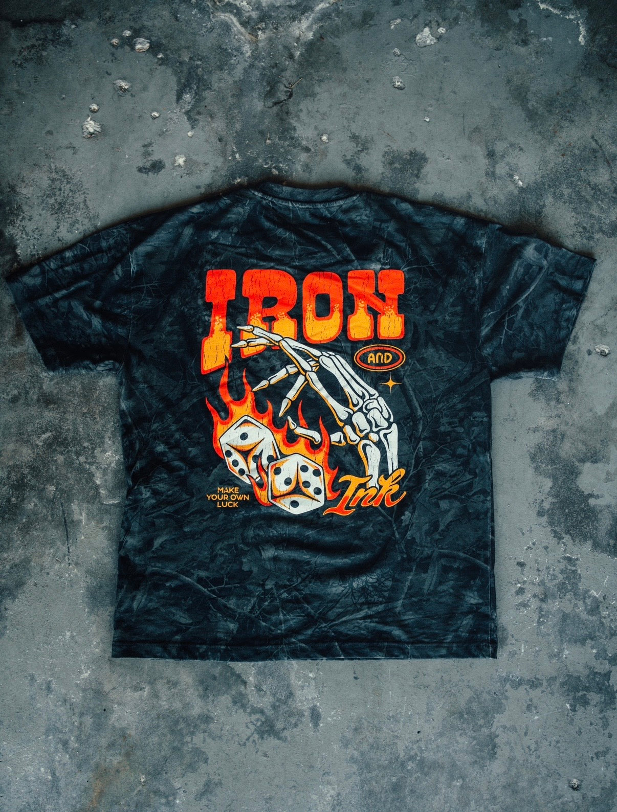 Dark deadwood camo shirt- oversized fit