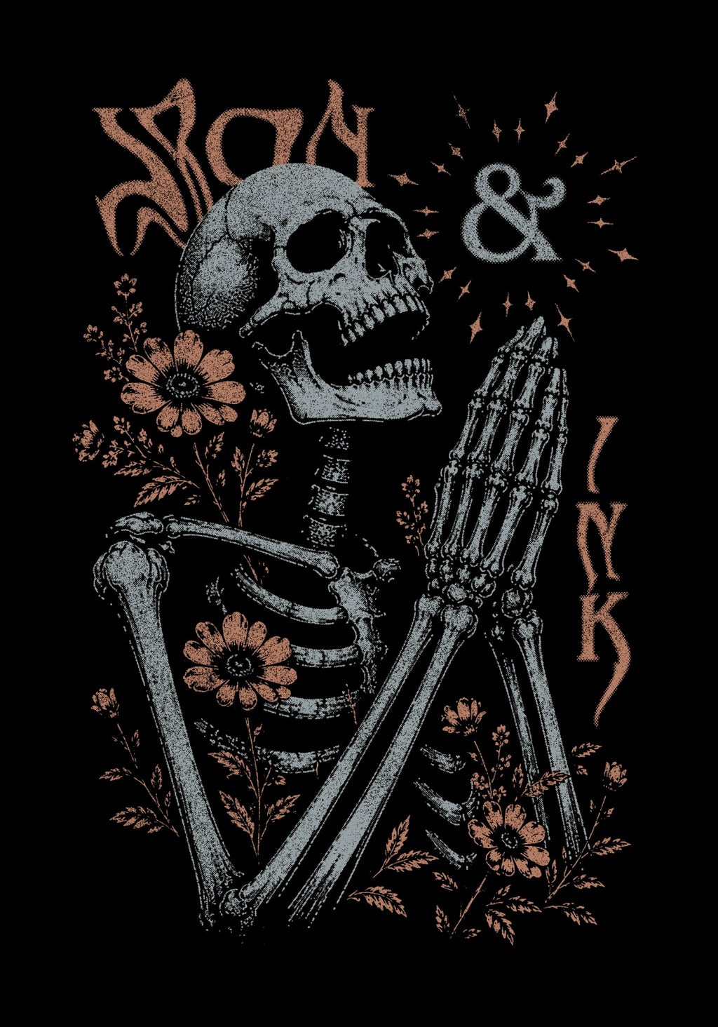 New "Praying hands" oversized shirt- Black