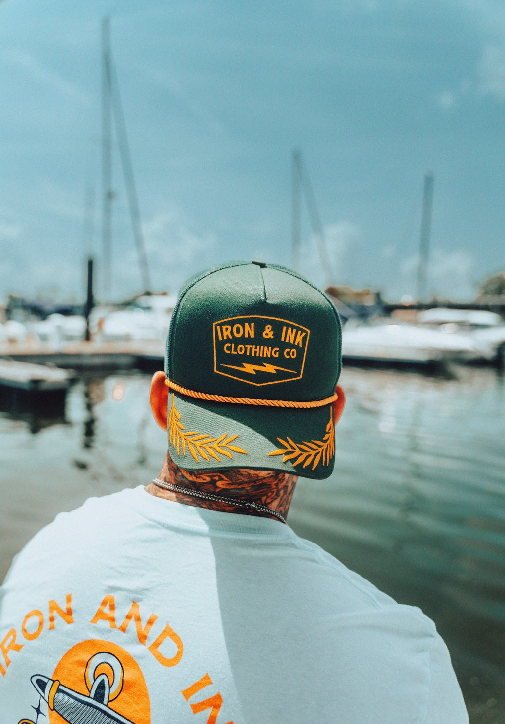 New custom "Captains" SnapBack hat- Forest green