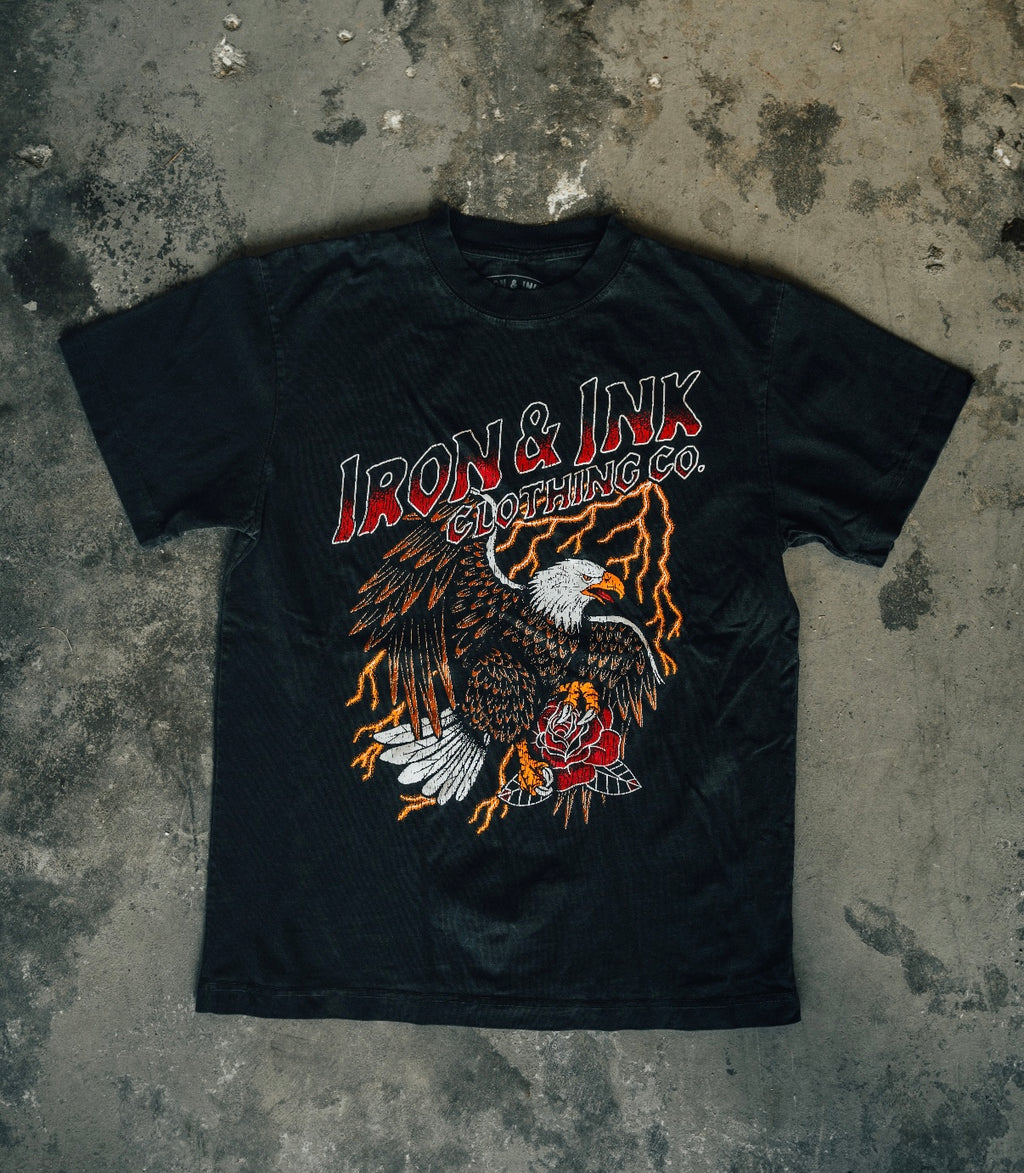 New "Easy Rider" oversized shirt- Faded Black
