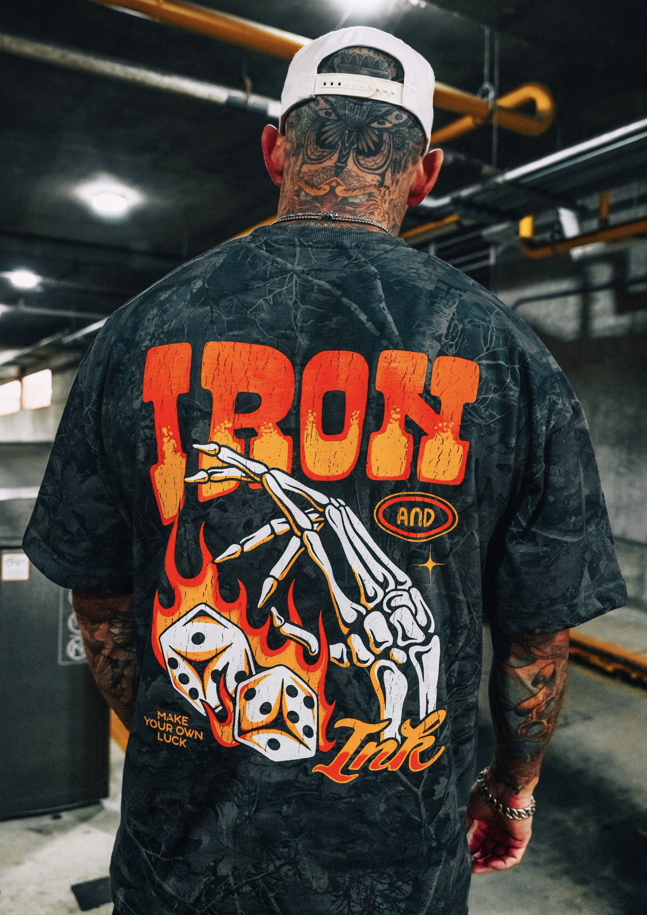 Dark deadwood camo shirt- oversized fit