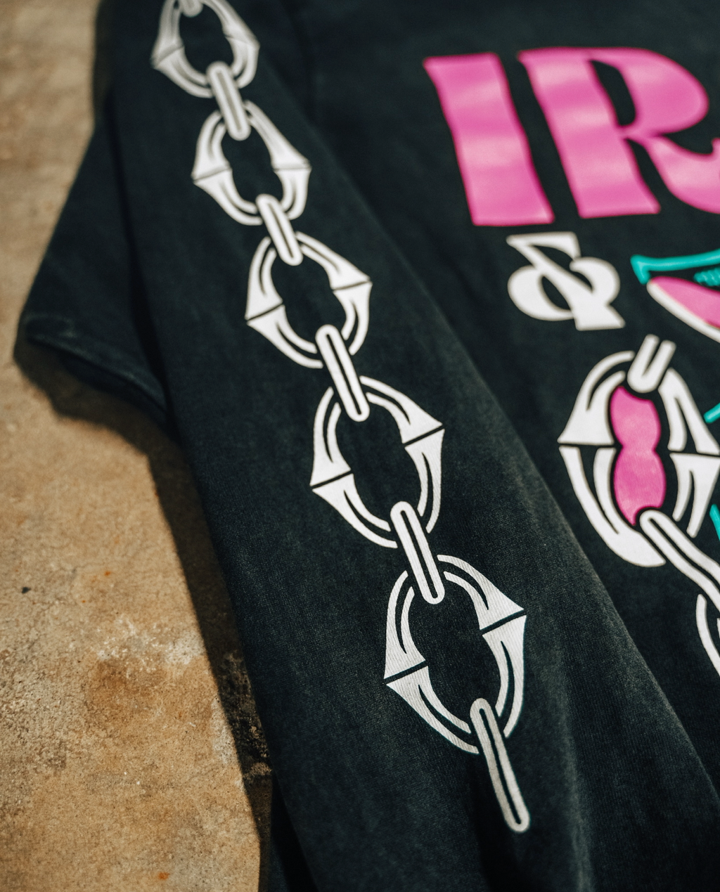 (Early access) Panther "Miami Vice" edition- long sleeve oversized shirt-faded black