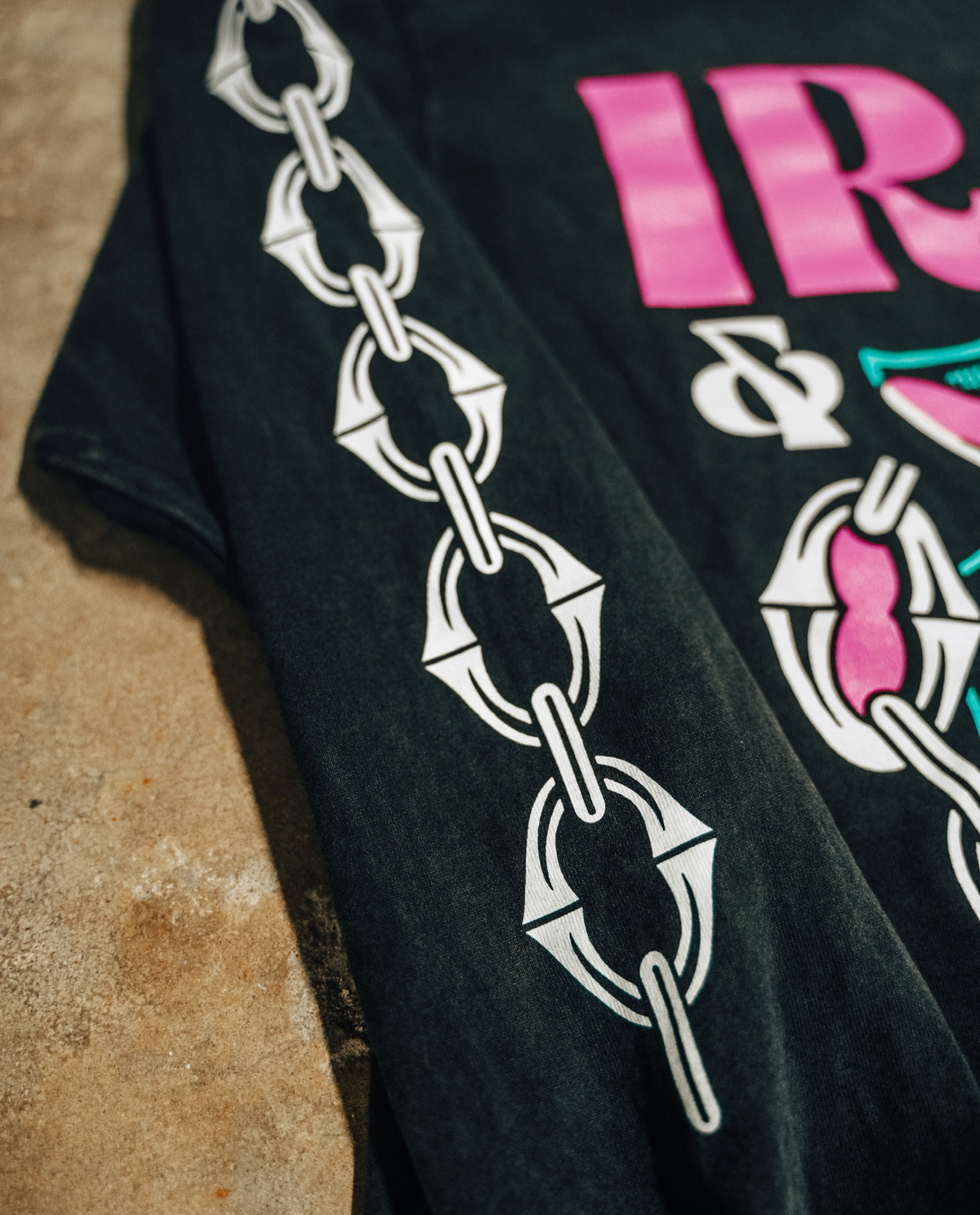 (Early access) Panther "Miami Vice" edition- long sleeve oversized shirt-faded black
