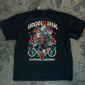 Restocked "Skull Cowboy" faded black shirt -slightly oversized
